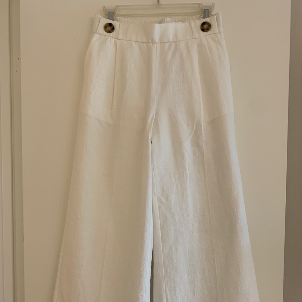 White Linen Trousers